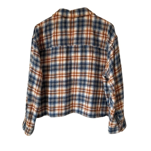 American Eagle Outfitters Plaid Button-Up Flannel Shirt, Large - Picture 6 of 9